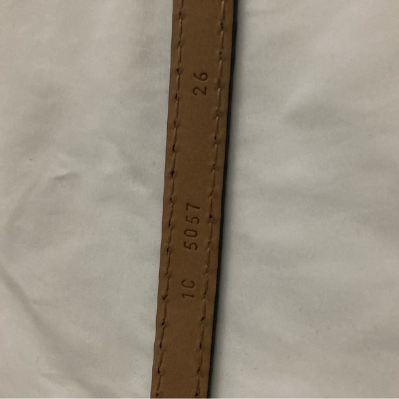 FANCY BLACK LEATHER PRADA BELT - Picture 4 of 9